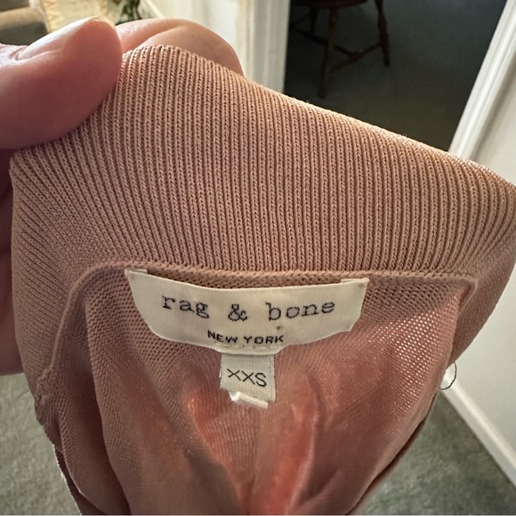Rag & Bone Yvette Shiny Knit V Neck Sweater Size XXS (NNn - Picture 6 of 7